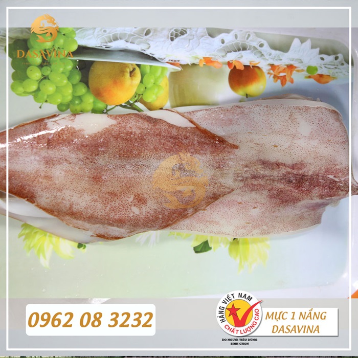 Mực 1 nắng DASAVINA chất lượng tốt, giá thành phù hợp